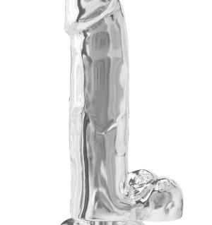 DILDO TOYJOY GET REAL CLEAR Z JĄDRAMI 7"
