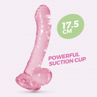 CRUSHIOUS WIBRATOR ANALNY HUDINI JELLY TRANSPARENTNY RÓŻOWY