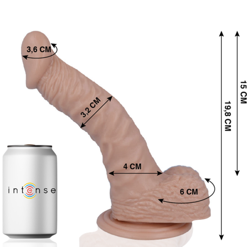 MR INTENSE - 18 REALISTYCZNE DILDO 19,8 CM -O- 3,2 CM